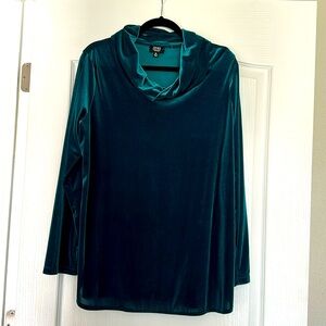 Jones New York signature long sleeve Cowell neck top